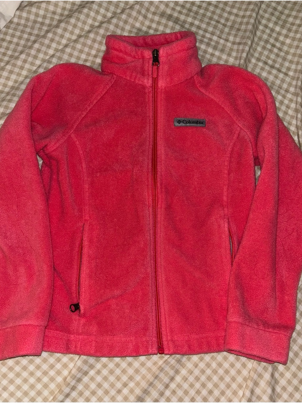 Columbia Kids Pink Full-Zip Fleece Jacket